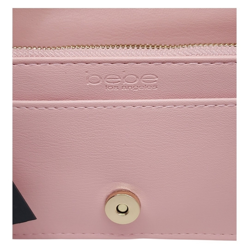 Bebe Pink Crossbody/Shoulder Purse Bag With Gold Chain Strap  NWT Retail $79.00 - Picture 7 of 7